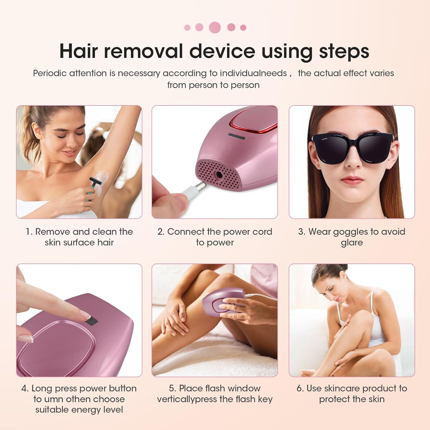 Pocket IPL Hair Removal Device